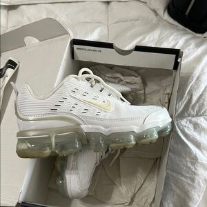 Nike White VaporMax Sneakers with Bubble Cushioning